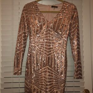 Blush pink night out dress